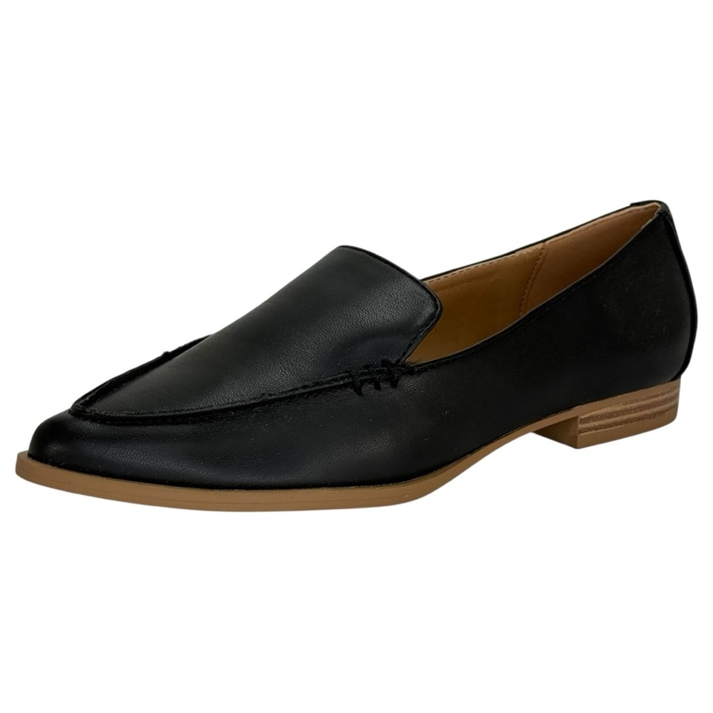 Dolce Vita Island Black Faux Leather Womens Flats Size 6.5M - Picture 2 of 11